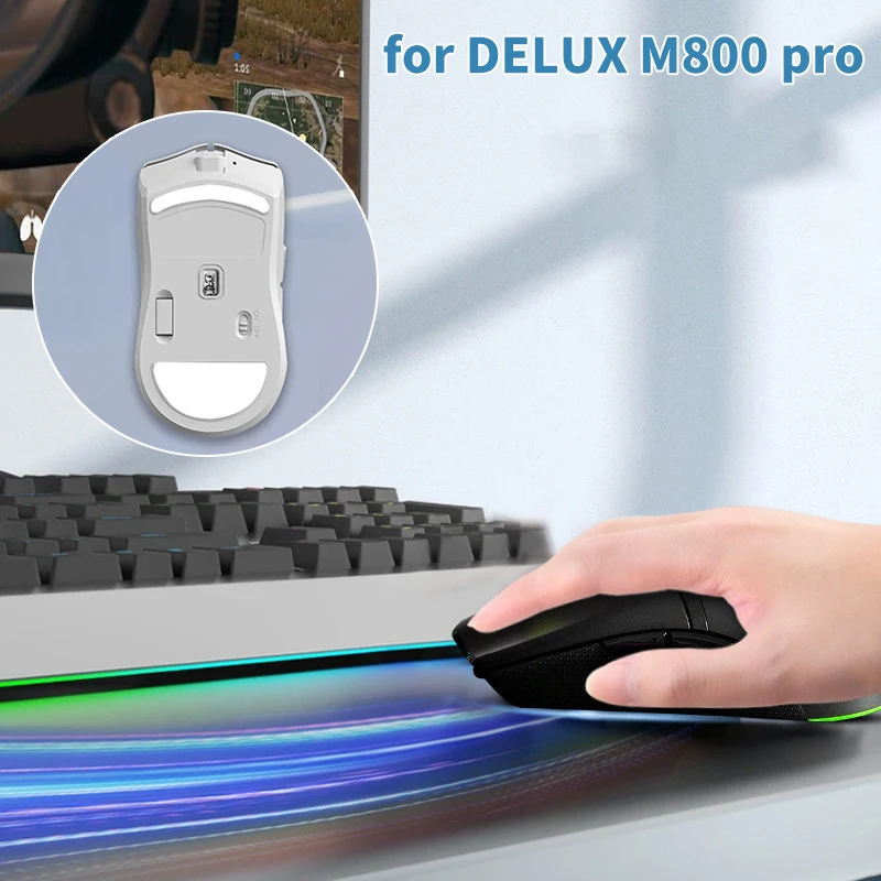 Наклейка на ногу мыши для DELUX M800 Pro