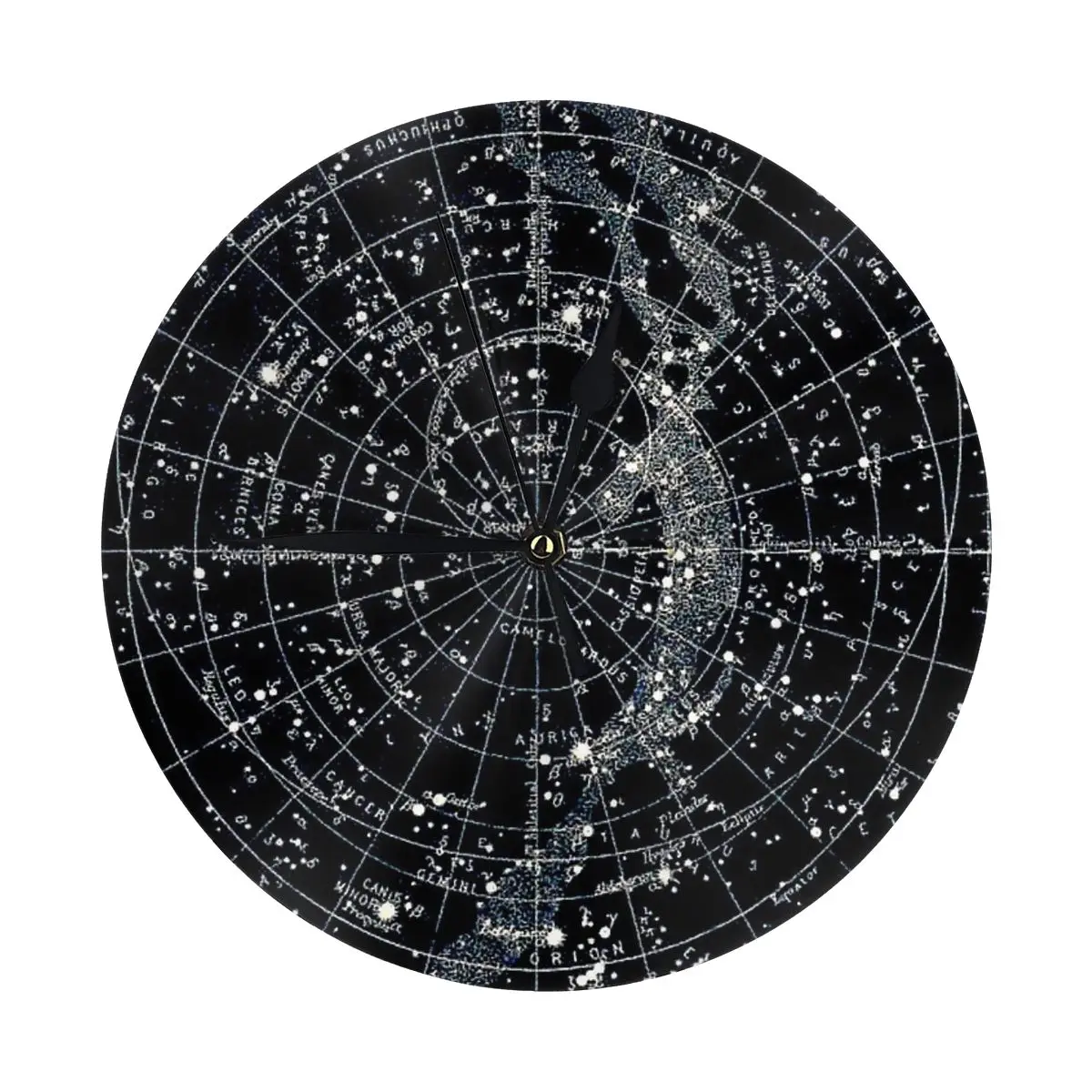 Звездные созвездия Винтаж 1900 карта галактики настенные часы украшение комнаты
