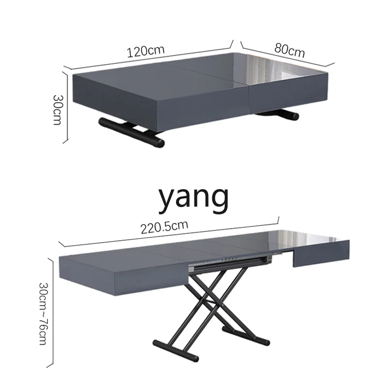 LXL многофункциональный подъемный журнальный столик двойного назначения для