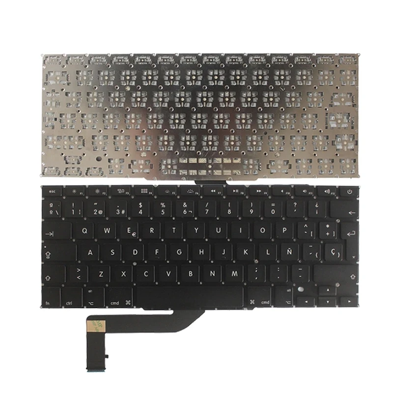 Фото Новая испанская клавиатура для ноутбука Macbook A1398 ME663 MGXA2 MGXC2 для Pro MC975 MC976 ME664 ME665 ME293 ME294 SP №1