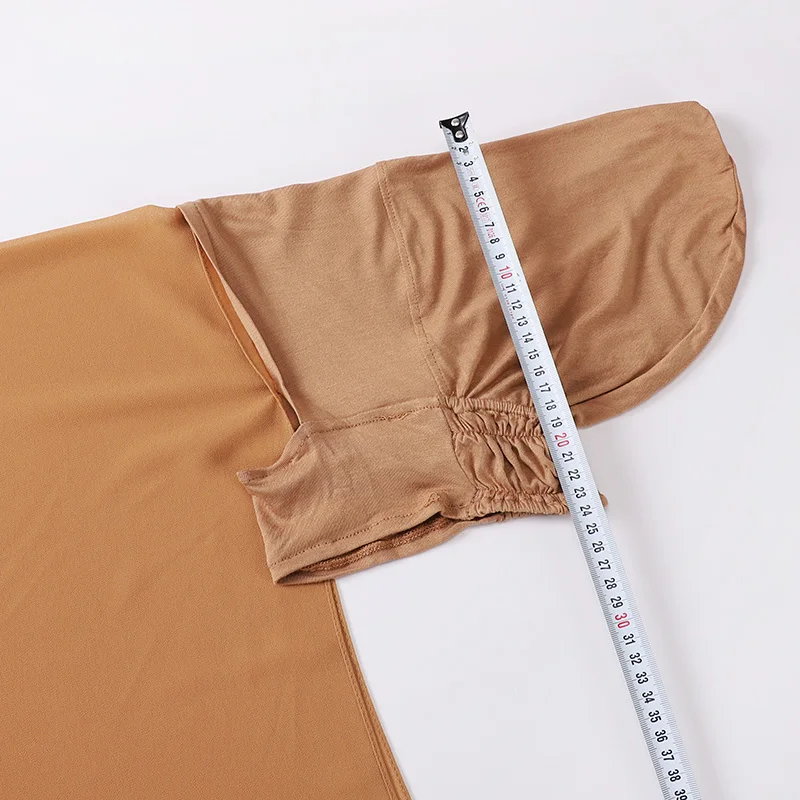 

10 шт., мусульманский шифоновый хиджаб с шапочкой