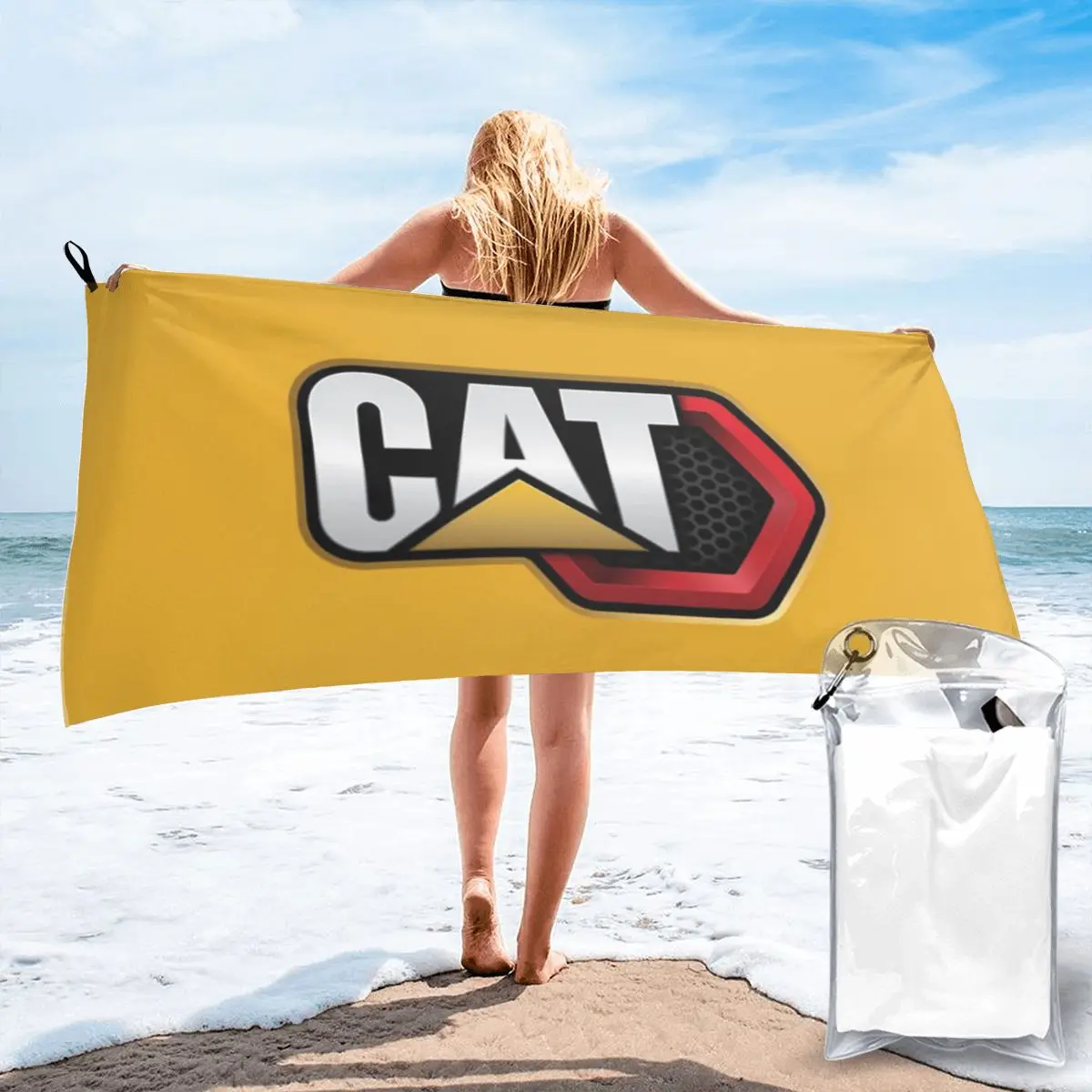 

Caterpillar Poly Cotton Bath Towel Towel Beach Bath Robe Large Beach Towel Spa Outdoor Travel Portable Quick drying Non-fading