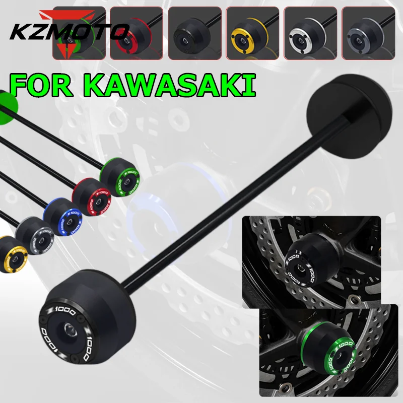 

Motorcycle Front Rear Axle Fork Crash Sliders Wheel Falling Protector For Kawasaki Z1000 Z 1000 2003-2016 2014 2012 2010 2008