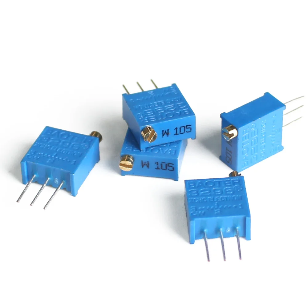 

20PCS Trimming Potentiometer 3296W 10R 20R 50R 100R 200R 500R 1K 2K 3K 5K 10K 20K 30K 50K 100K 200K 500K 1M 2M Potentiometer