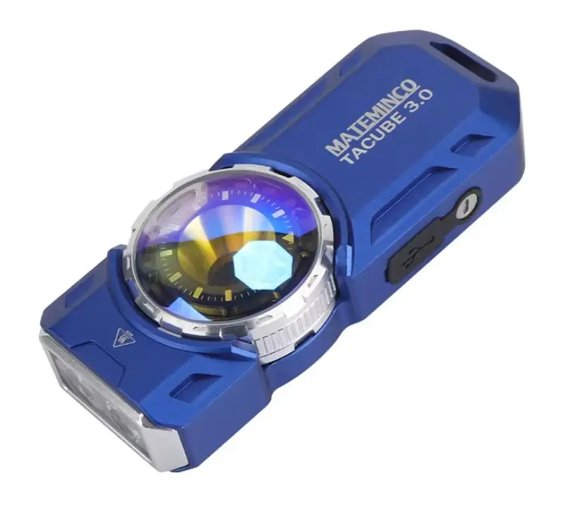 Фото Фонарь MATEMINCO TACUBE 3.0 EDC RGB с поворотным регулятором, 1500 люмен, перезаряжаемый через Type-C, УФ-светодиод 395 нм №5