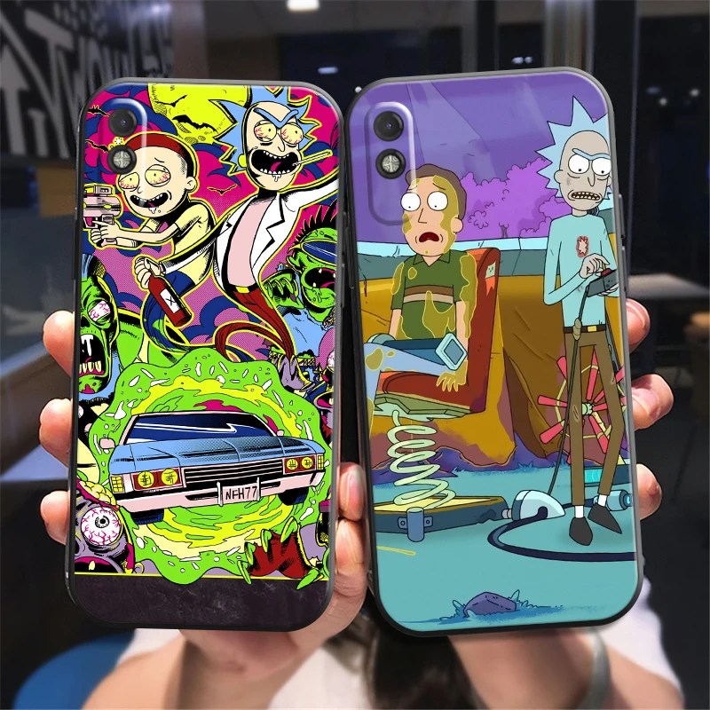 

Funny Carton Rick And Morty Phone Case For Xiaomi Redmi 7 7A 8 8A 9 9i 9AT 9T 9A 9C Note 7 8 9 9S 10 10S 10 5G TPU Coque Cover