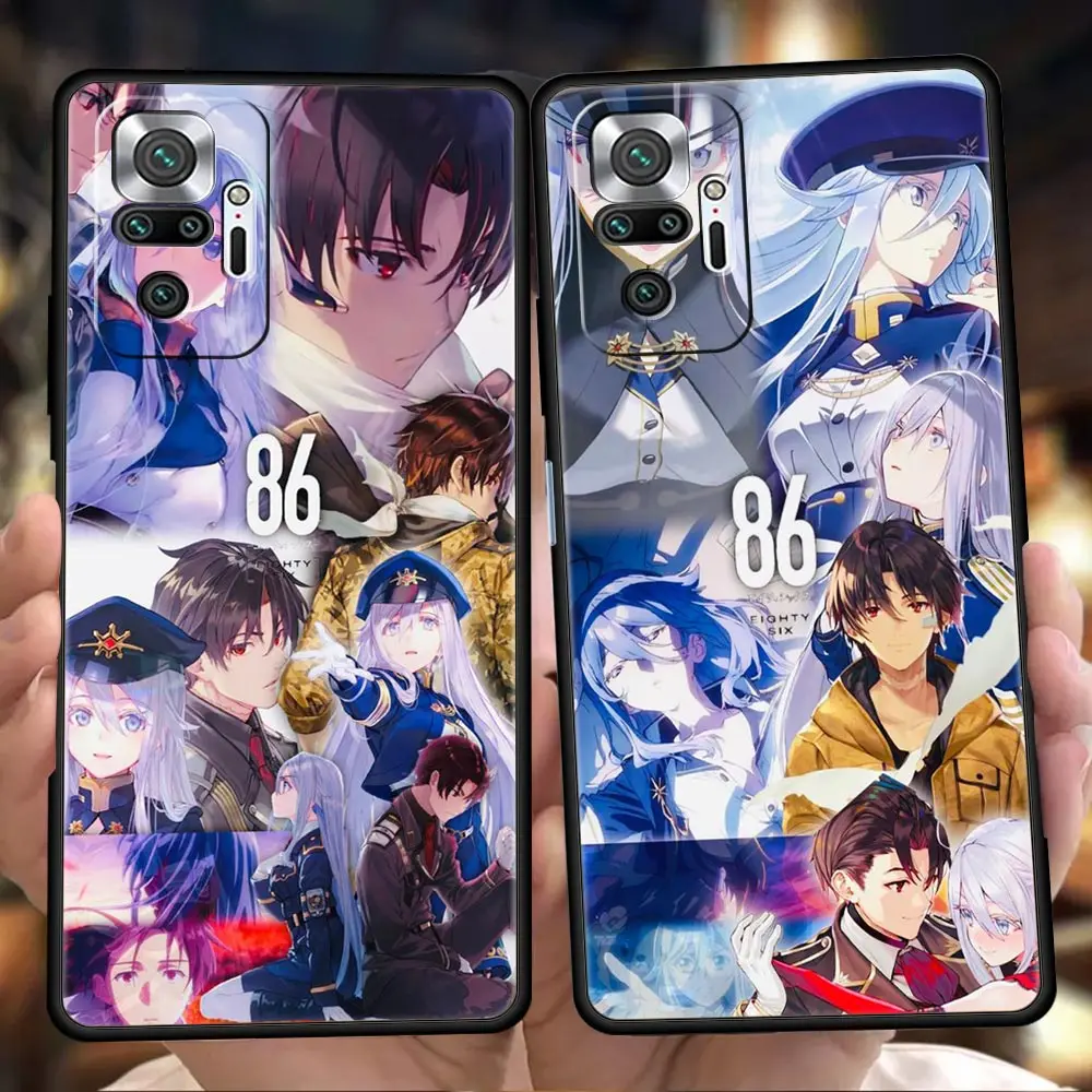 

86 Eighty Six Anime Phone Case Cover for Redmi Note 10 11 11T Pro Plus 7 8 8T 9S 9 10S K40 Gaming 9A 9C 9T Pro Plus Soft Shell