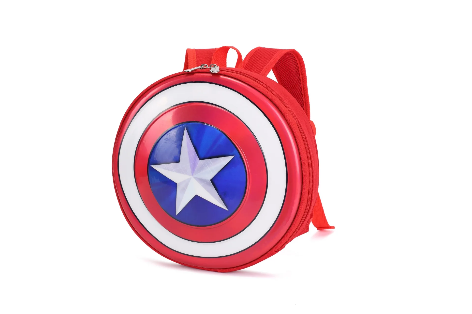 

Round Kids Backpack Cartoon Shield Captain Backpack Cartoon Fashion Waterproof Sports Pack Mini Schoolbag School Bags