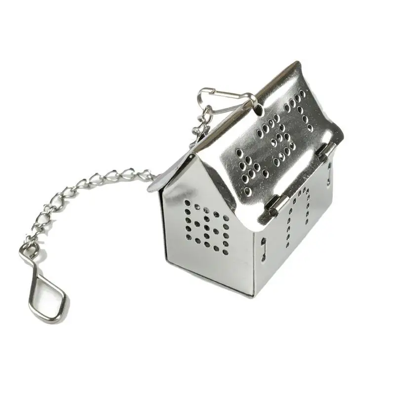

Small House Shape Tea Infuser Loose Leaf Tea Strainer Multifunctional Stainless Steel Reusable Spice Filter