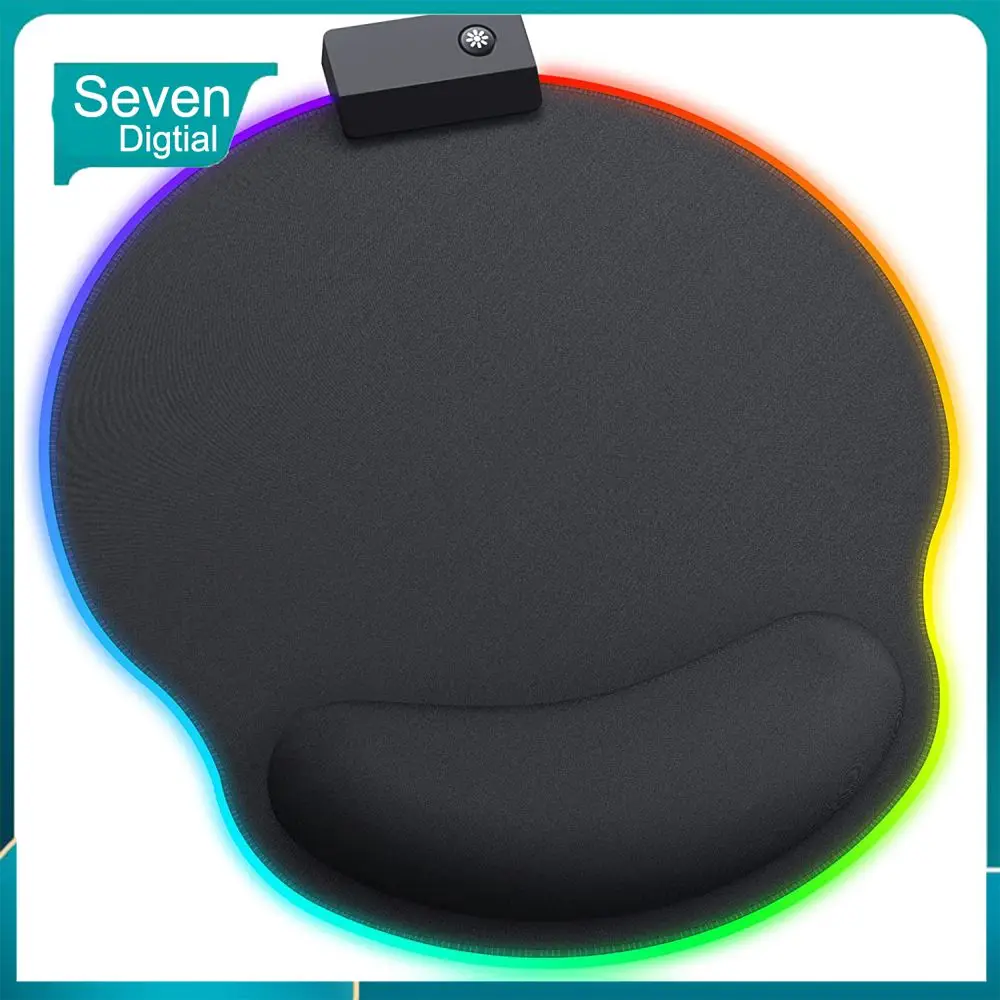 

Luminous Mousepad Rgb With Wrist Protection Wristband Mouse Pad Cs Dota Deskmat Computer For Pc Laptop Gaming Mouse Carpet