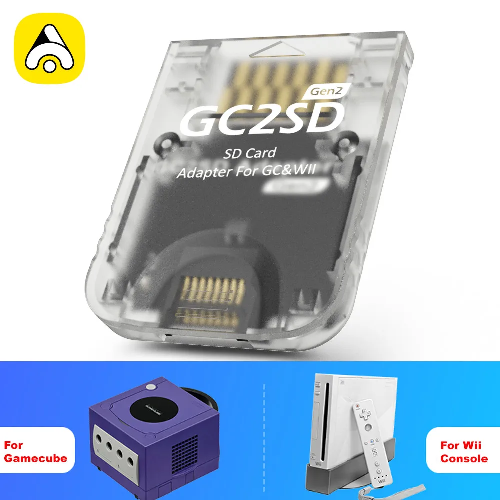Фото Усовершенствованный адаптер для SD-карт GC2SD Gen2 для игровых консолей GameCube/Wii, поддерживающий последнюю швейцарскую версию. №2