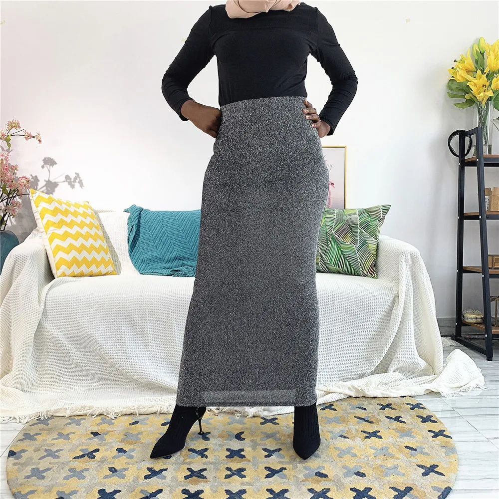 

Stretch One Step Half Skirt Multicolor Middle East Wrap Ankle Hip Skirt Dubai Muslim Woman Dress Moroccan Caftan Luxury 2022