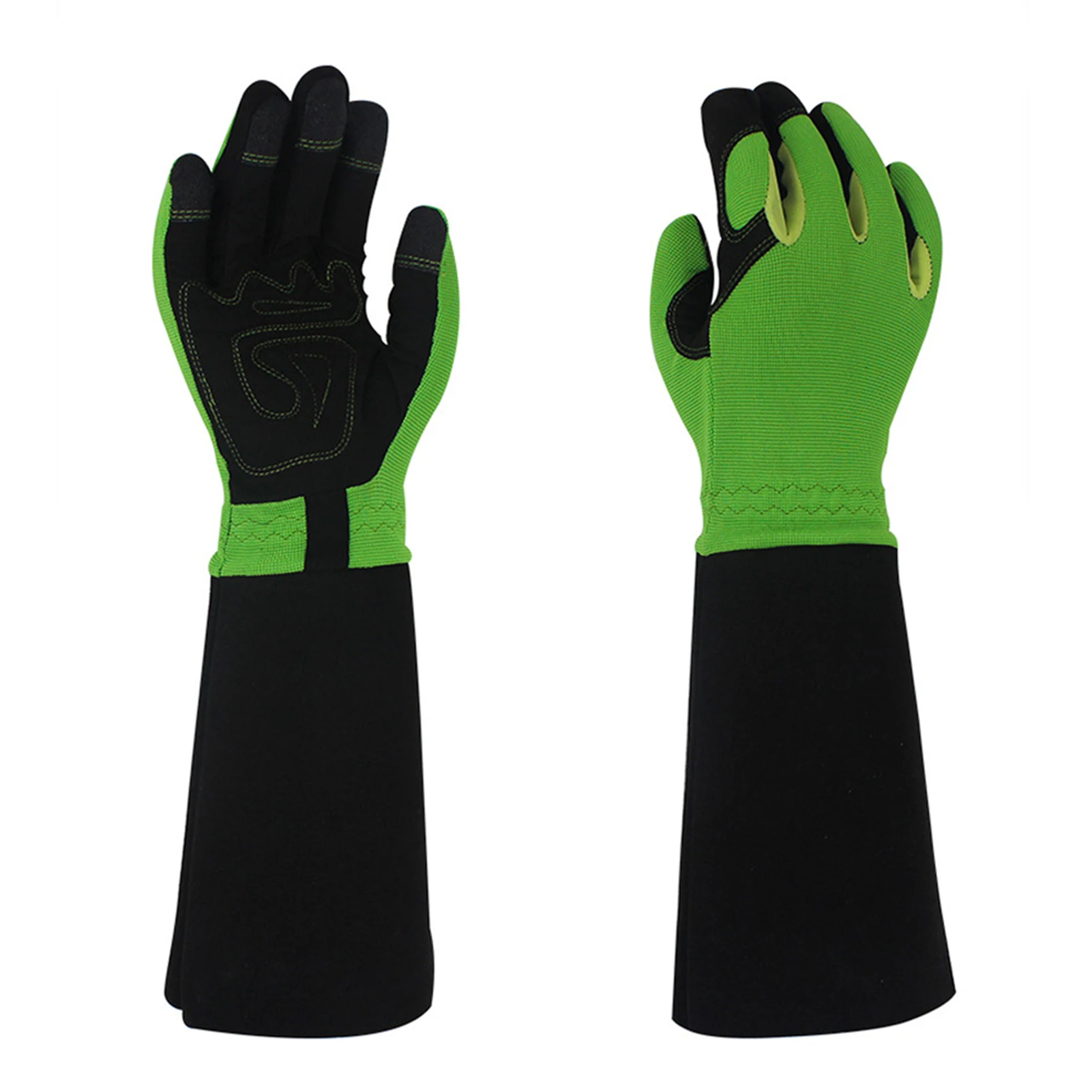 

1pair Outdoor Trimming Protective Labor Non Slip Tools Thorn Proof Working Long Sleeve Gardening Gloves Rose Pruning Women Men
