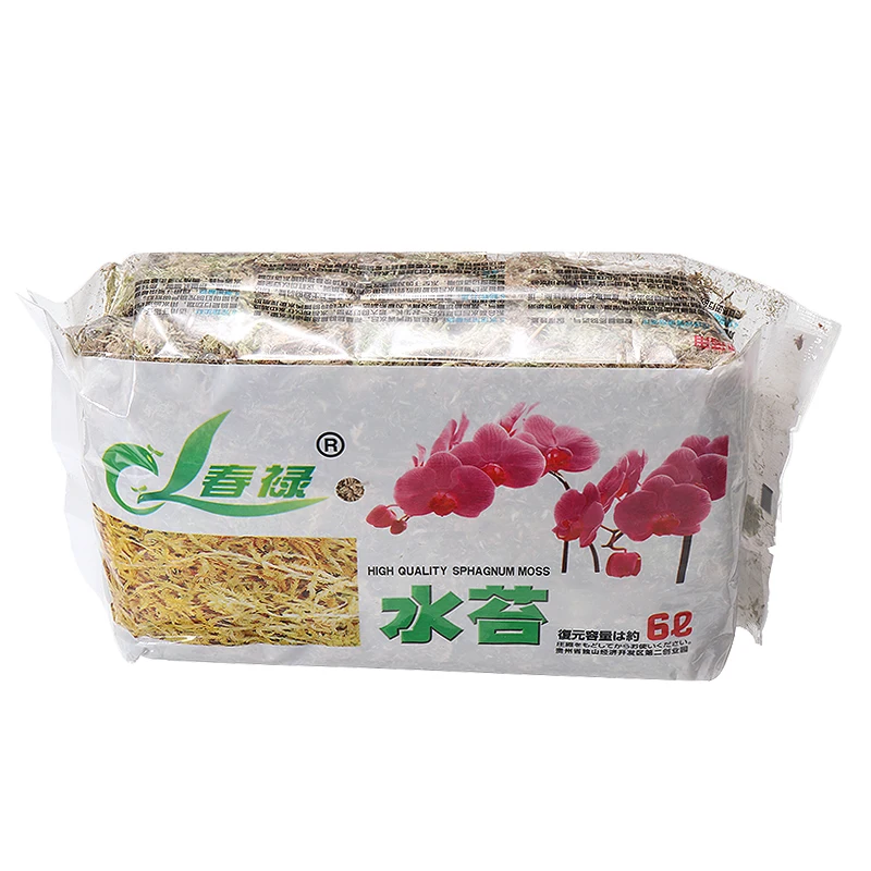 

Натуральный сфагнум 6 л, садовый увлажняющий питательный органический удобрение, защита орхидеи, суккулентов, растений, корней, литопс, сукк...