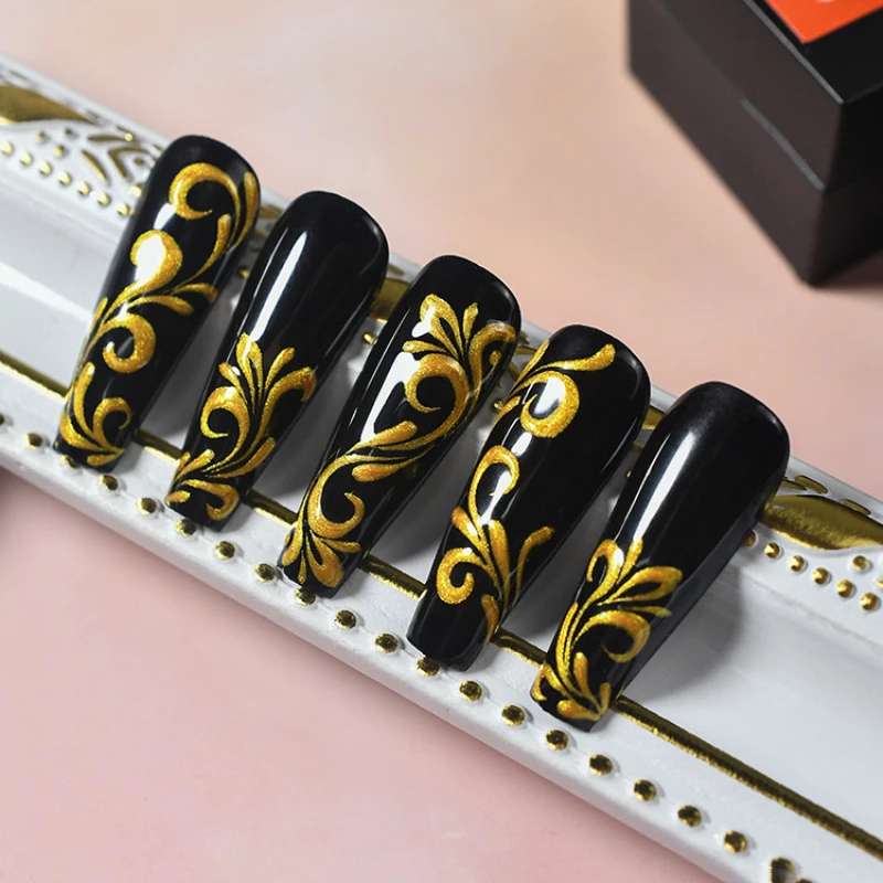 

Nail Polish Spider Gel Nail Creative Wire Drawing Painted Gel Black White Drawing Glue Strong Stretch Lacquer Adhesive Manicures