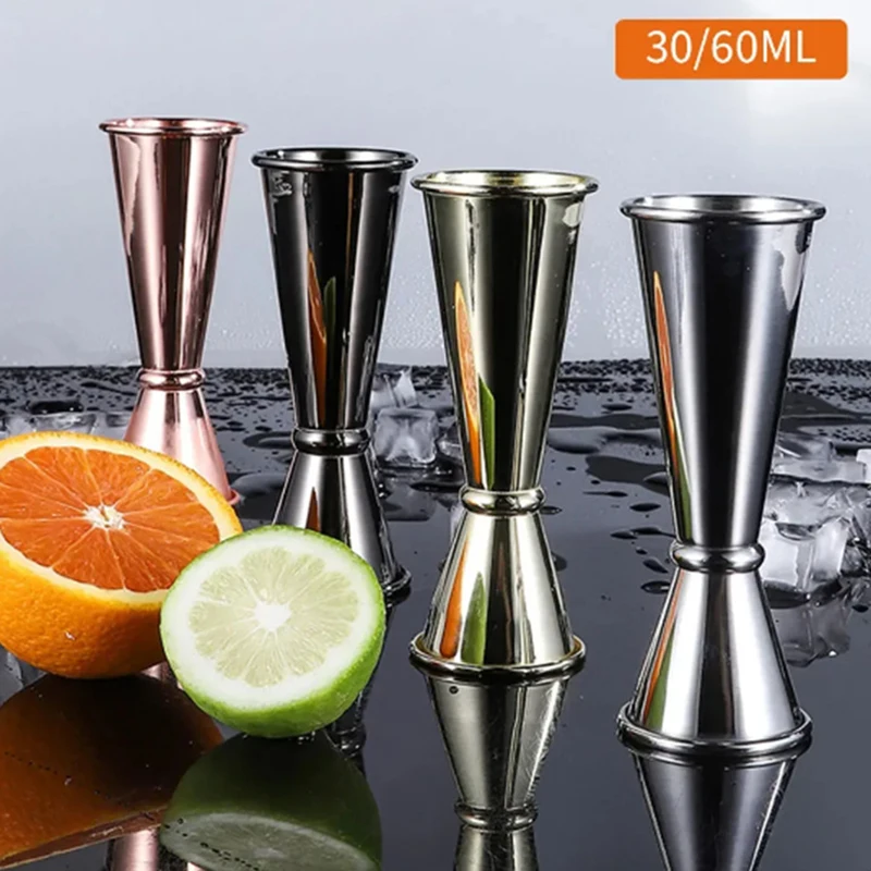 1 унция/2 унции двухсторонняя мерная чашка мохито кружка из нержавеющей стали