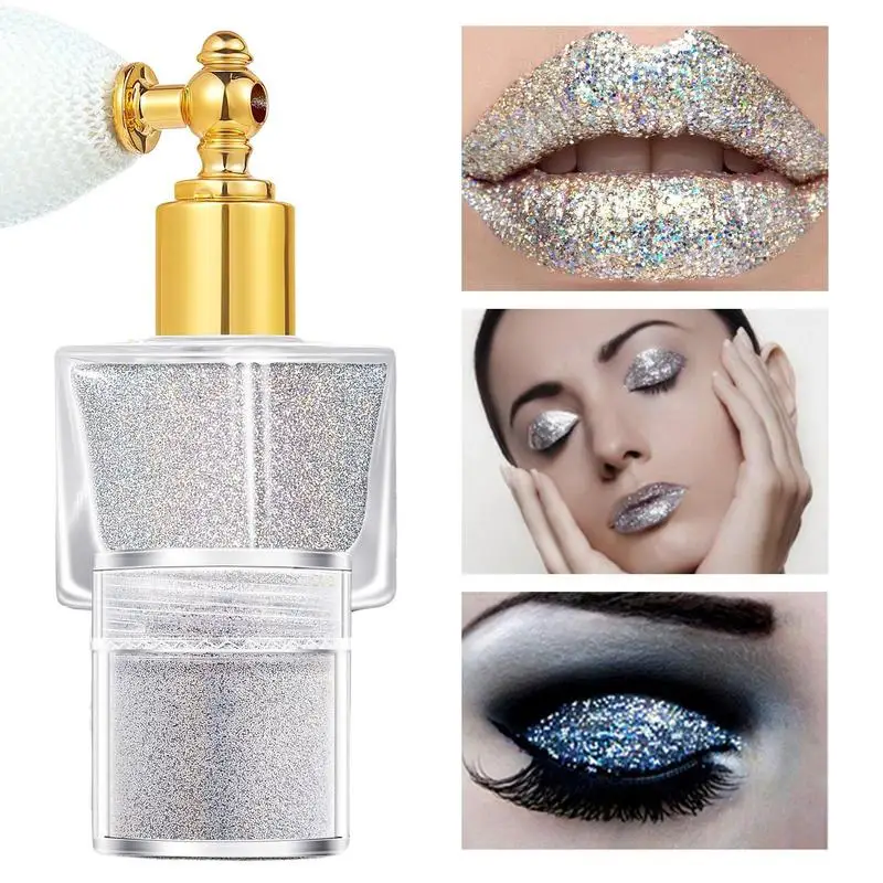 Sparkling Body Glitter Body Face & Hair Spray For Rave Festival & Party Looks Cosmetic