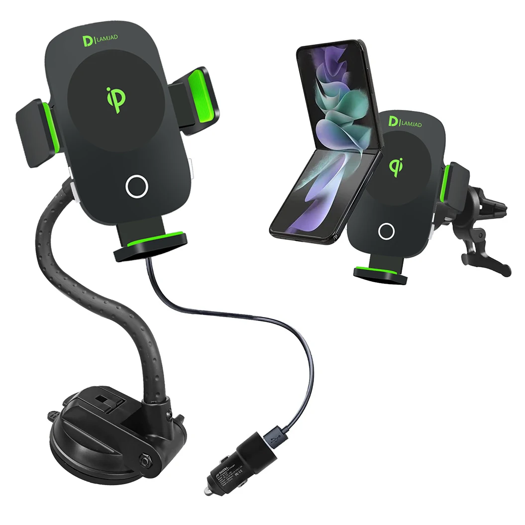 

15W QI Dual Coil Fast Wireless Charger for iPhone 13 13 Pro 11 12Max X XS XR Samsung Fast Charge Car Wireless Charger