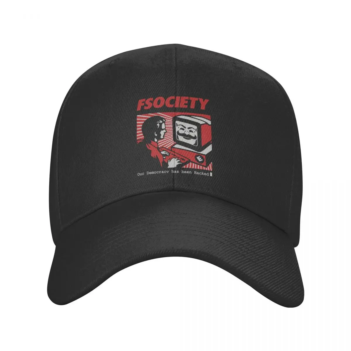 

New Punk Mr Robot Baseball Cap Women Men Breathable Geek Hacker FSociety Dad Hat Sports Snapback Caps Trucker Hats