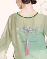 2022 womans chinese traditional chiffon cardigan elegant shirt ancient chinese cheongsam blouse tops chinese style hanfu shirt