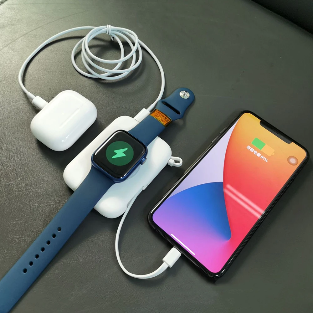 Беспроводная зарядка для Apple Watch 7/6/iPhone 13 |