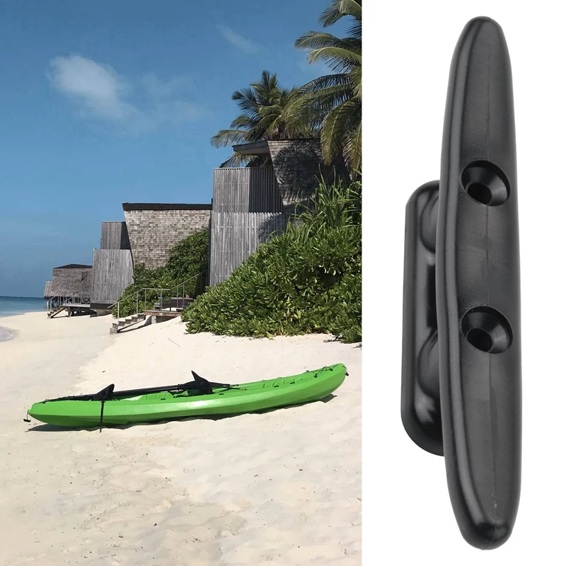 6 шт. черные зажимы для лодки каяка причала каноэ 4-дюймовые нейлоновые швартовки