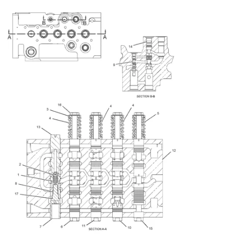 CAT M325B C D BOOM/ARM/BUCKET КОМПЛЕКТ УПЛОТНЕНИЙ ЦИЛИНДРОВ И ОСНОВНЫЙ НАСОС ГЛАВНЫЙ КЛАПАН