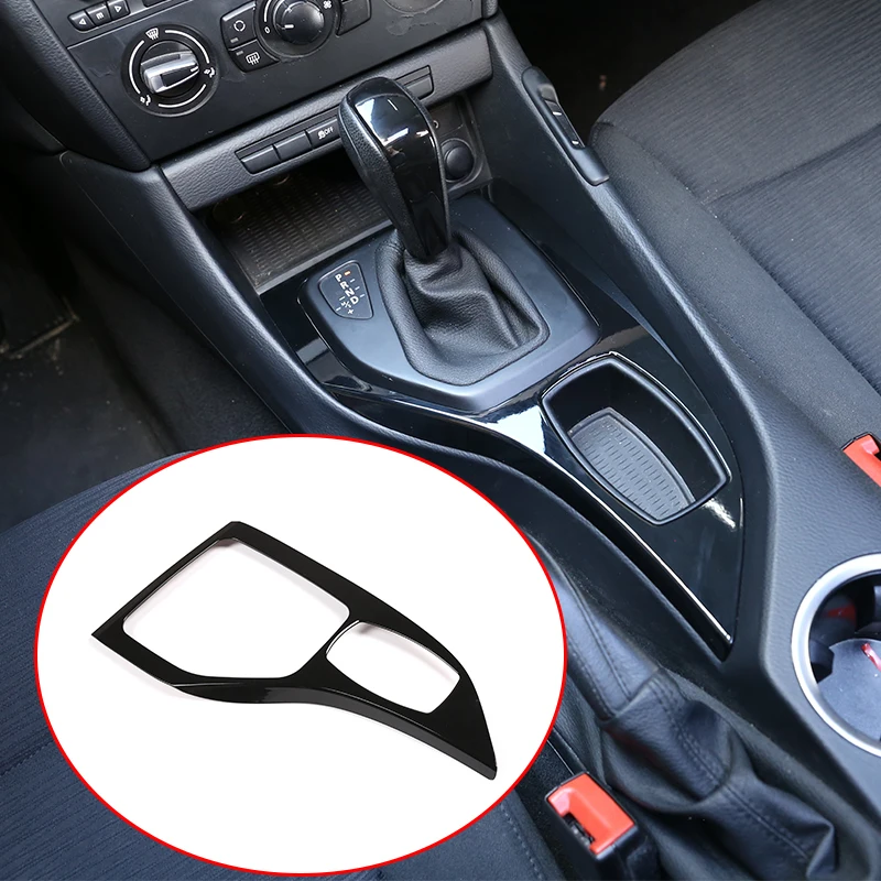 

ABS Glossy Black Decorative Cover Trim Strip For Car Control Gear Shift Panel For BMW X1 E84 2013-2015 Car Accessories