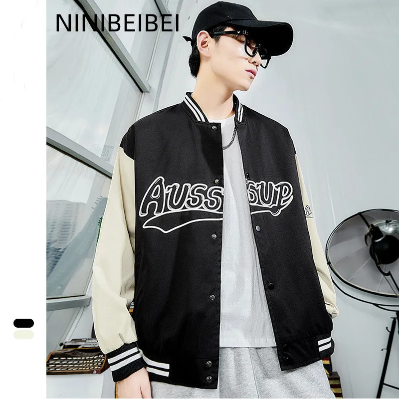 

2022 Winter New Men's Jackets Baseball Uniforms Retro Trendy Teen Plus Size Jackets Oversized Jackets Streetwear Free Shipping