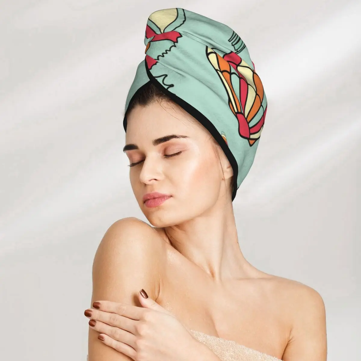 Bath Head Turban Wrap Quick Dry For Drying Hair Women Girls Bathroom