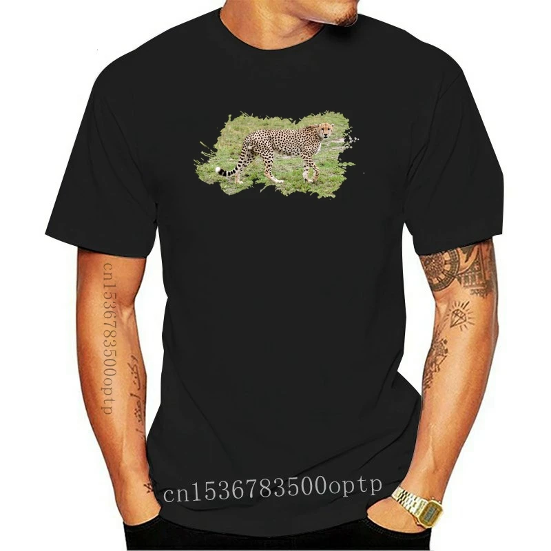 

Men's Cheetah T Shirt Designing Tee Shirt S-XXXL Solid Color Loose Comfortable Summer Style Formal Shirt