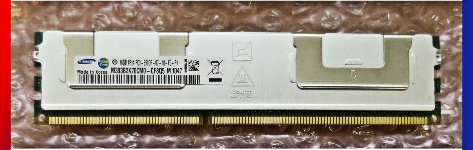 

RAM 16G 4Rx4 DDR3 PC3-8500R 1066MHz Memory stick M393B2K70CM0-CF8