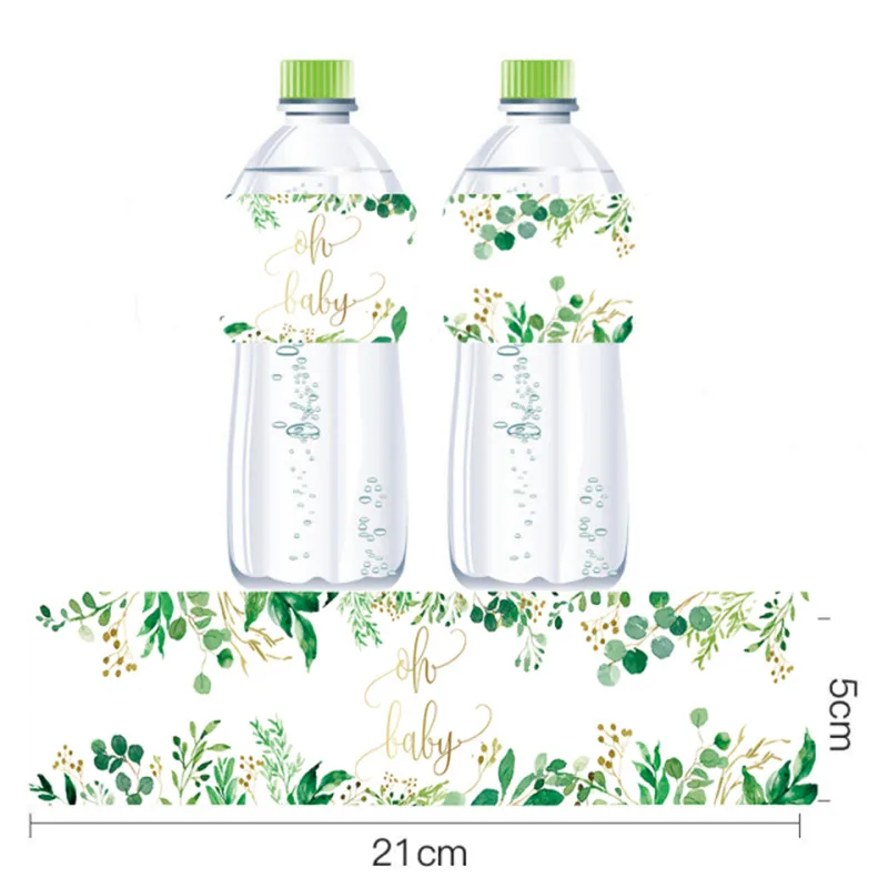 12pcs/lot Wild One 1st Bithday Party Mineral Water Bottle Labels Oh Baby Bottle Stickers Baby Shower Girl/Boy Birthday Party Sup