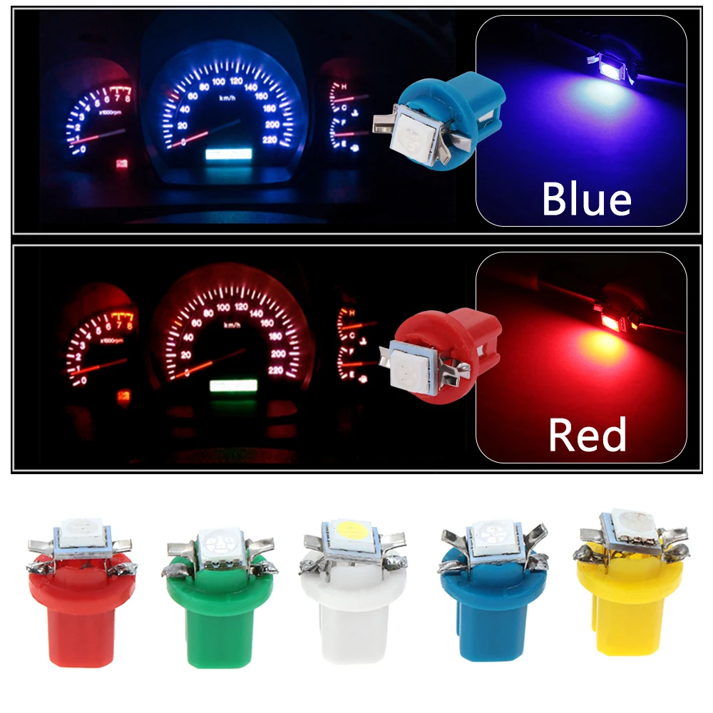 10Pcs LED Light Car Gauge Speed Dash Bulb for BMW 4 3 2 1 series E39 F30 F20 F32 X1 F48 F45 images - 6
