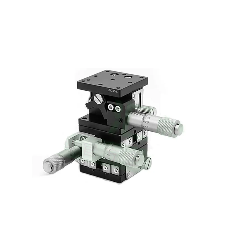 

XYZ оси ручная точность перемещения платформа точная настройка подъемный верстак из алюминиевого сплава скользящий стол LGD40 40 40*40 мм