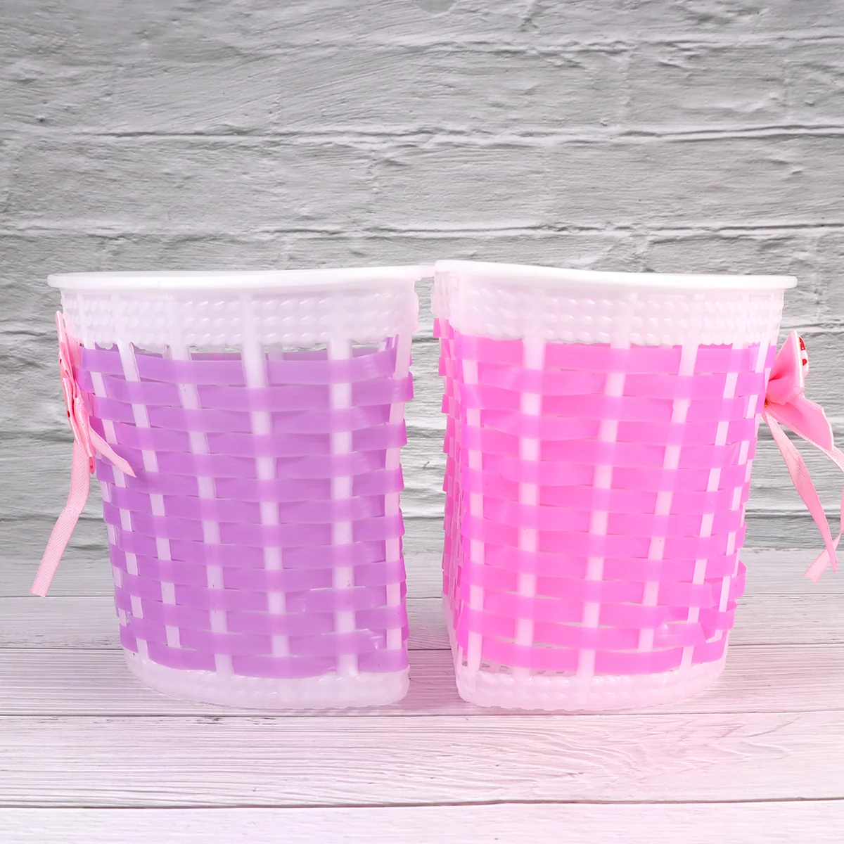 

Bike Basket Bicycle Streamers Kids Girls Handlebar Tassels Front Scooter Accessories Tricycle Bowknot Tassel Baskets Toddler