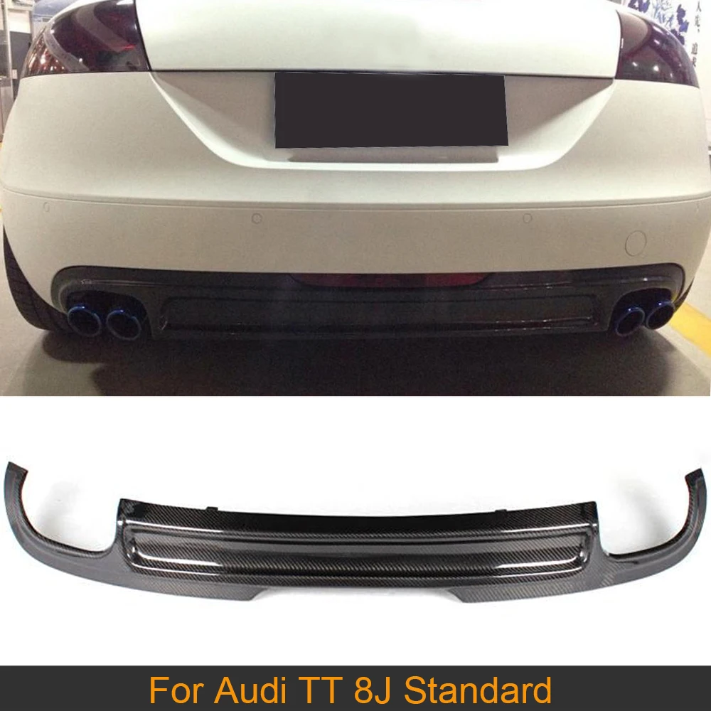 

Автомобильный задний диффузор, бампер для Audi TT 8J Standard 2008-2010, не для США, Автомобильный задний диффузор, спойлер из углеродного волокна/черног...