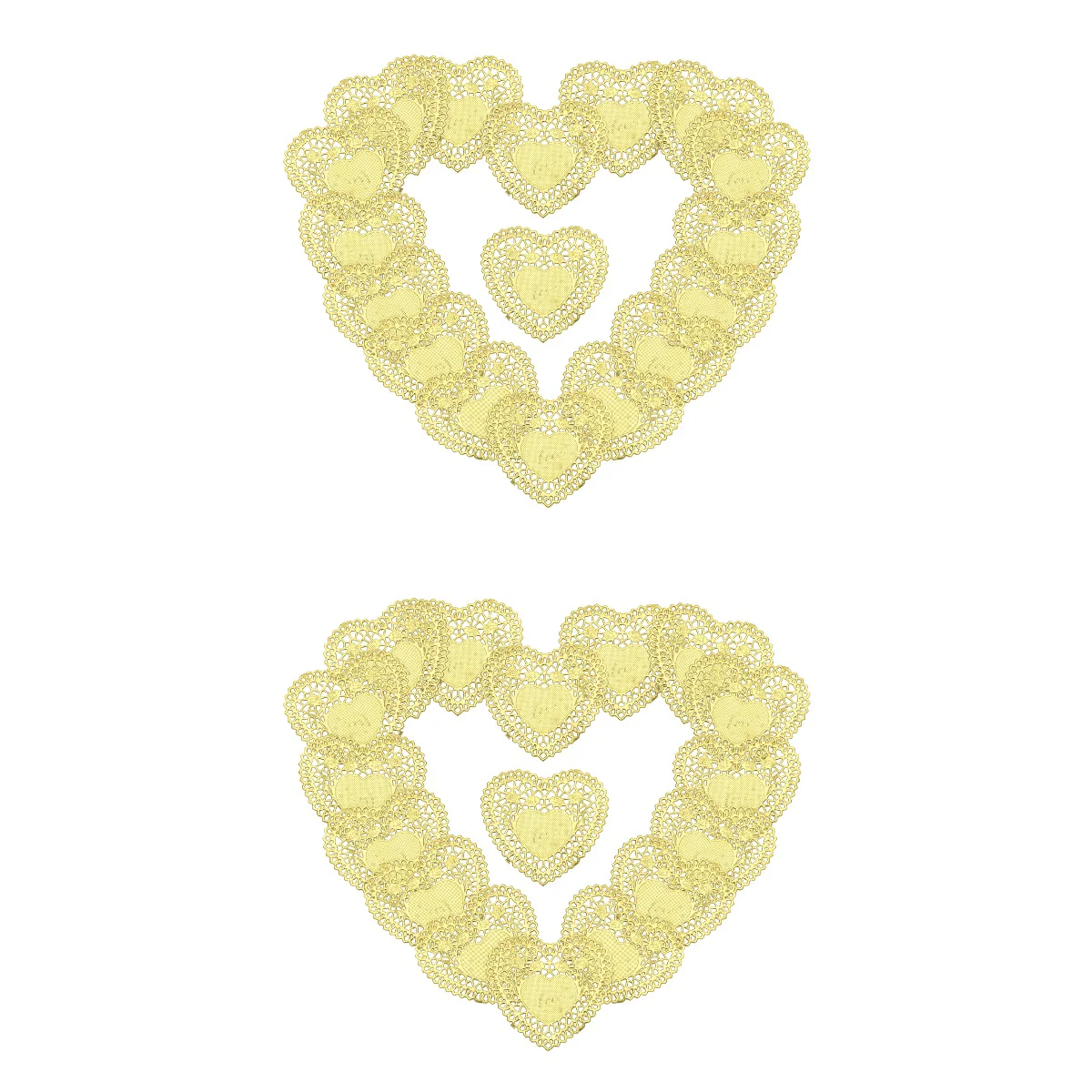 

200 Sheets Mini Valentine Heart Doilies Love Shape Doilies Heart Doilies Decor