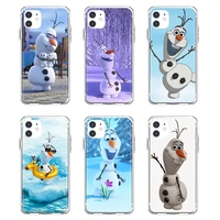 snowflakes stars snowman olaf pattern tpu cases cover for iphone 10 11 12 13 mini pro 4s 5s se 5c 6 6s 7 8 x xr xs plus max 2020