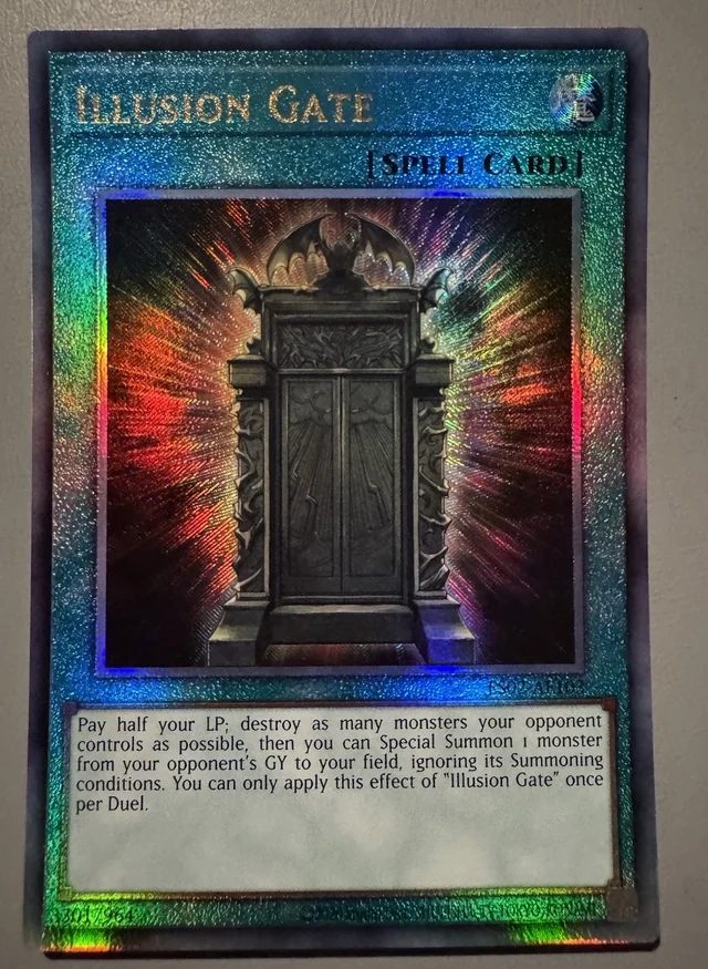 Карта Yu-Gi-Oh KONAMI Duel Monsters ES02-AE103 Illusion Gate Ultimate Rare, азиатская английская коллекционная, в идеальном состоянии (art.: 3920dbbfd0ccc) - 3920dbbfd0ccc