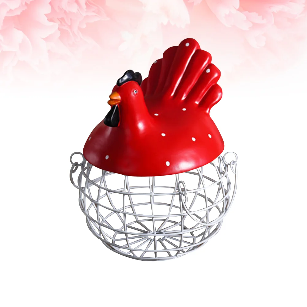 

Металлический контейнер из проволоки для яиц, пасхальный Настольный органайзер, косметическая корзина, держатель для фруктов, конфет, сетк...