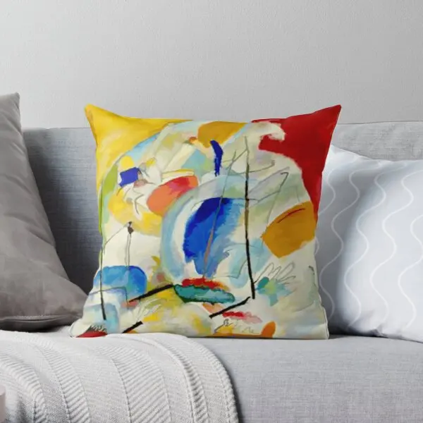 

Kandinsky Sea Battle 1913 Printing Throw Pillow Cover Fashion Hotel Comfort Car Square Wedding Bedroom Pillows not include