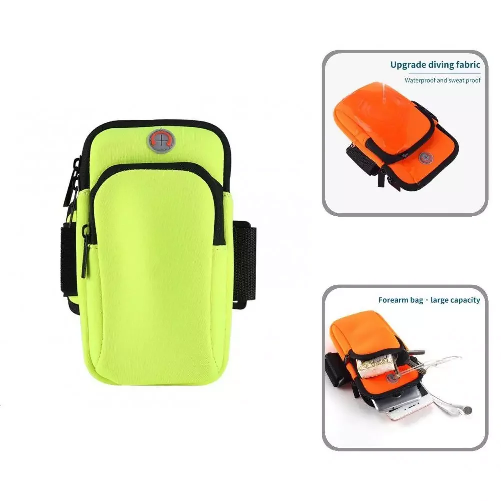 

Compact Practical Rainproof Phone Arm Band Portable Wrist Bag Shock-Resistant for Cycling