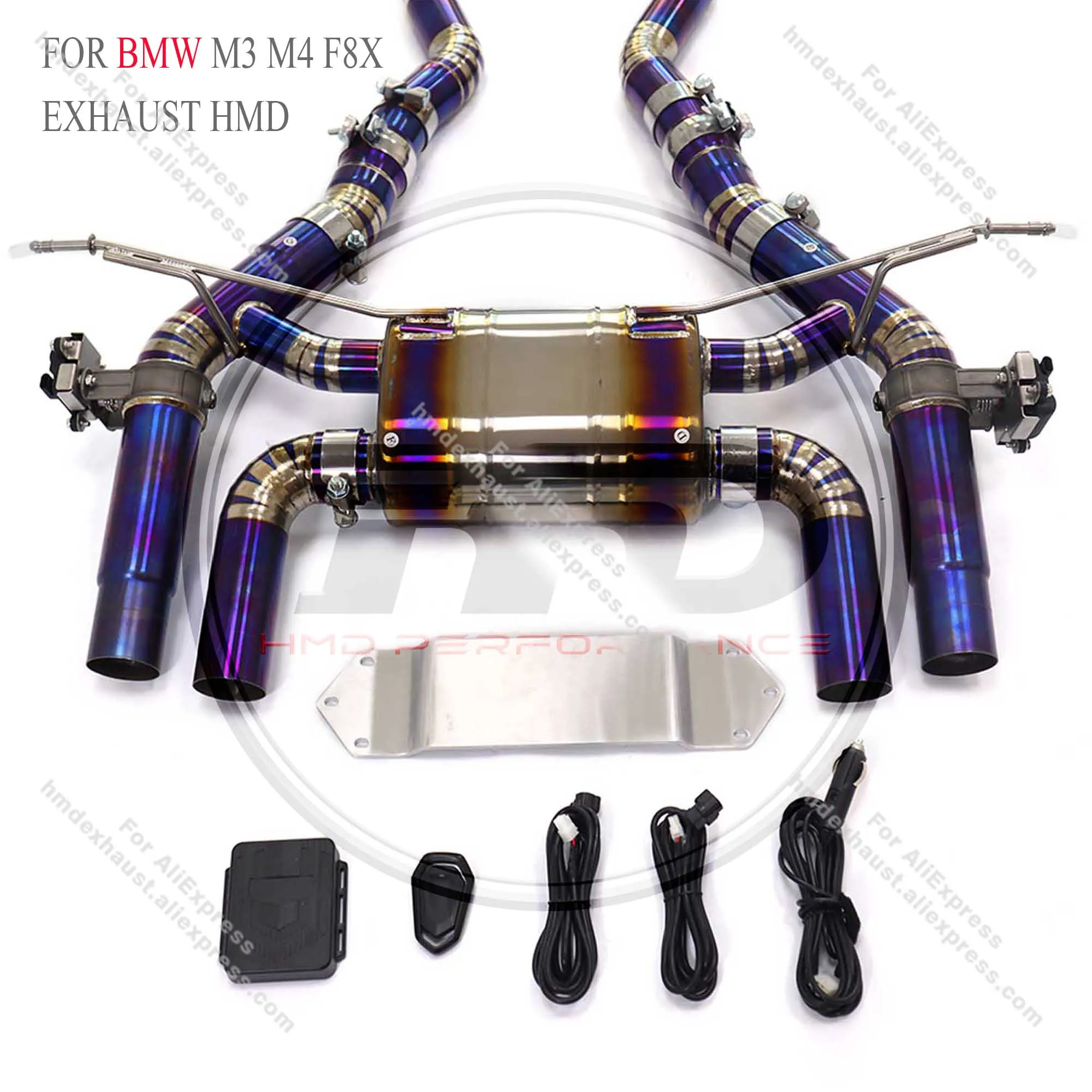 Заводская титановая выхлопная система HMD средняя труба для BMW M3 M4 F8X глушитель