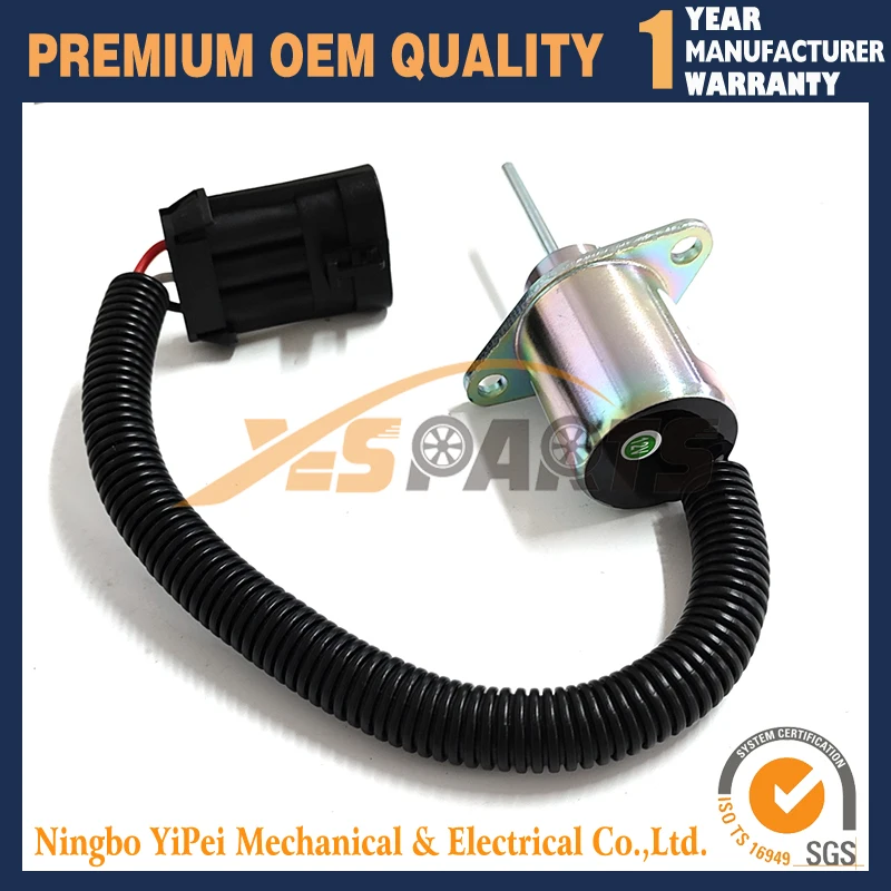 12В 6691498 Соленоид отключения подачи топлива для Bobcat 325 328 329 331 334 335 337 341 425 428 1503ES-12A5UC4S