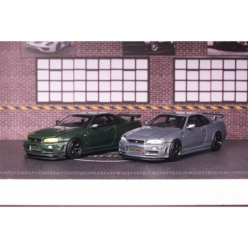 ** Предварительная продажа MH 1:64 SKYLINE GTR R34 Z TUNE CRS VER открытый капот литый под