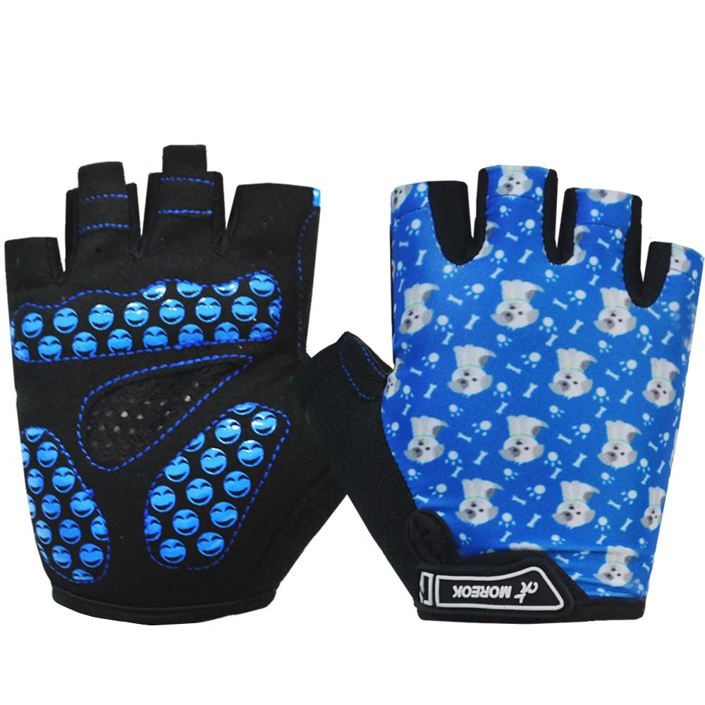 Mtb Fingerless Gloves Outdoor Sports Boys Girls