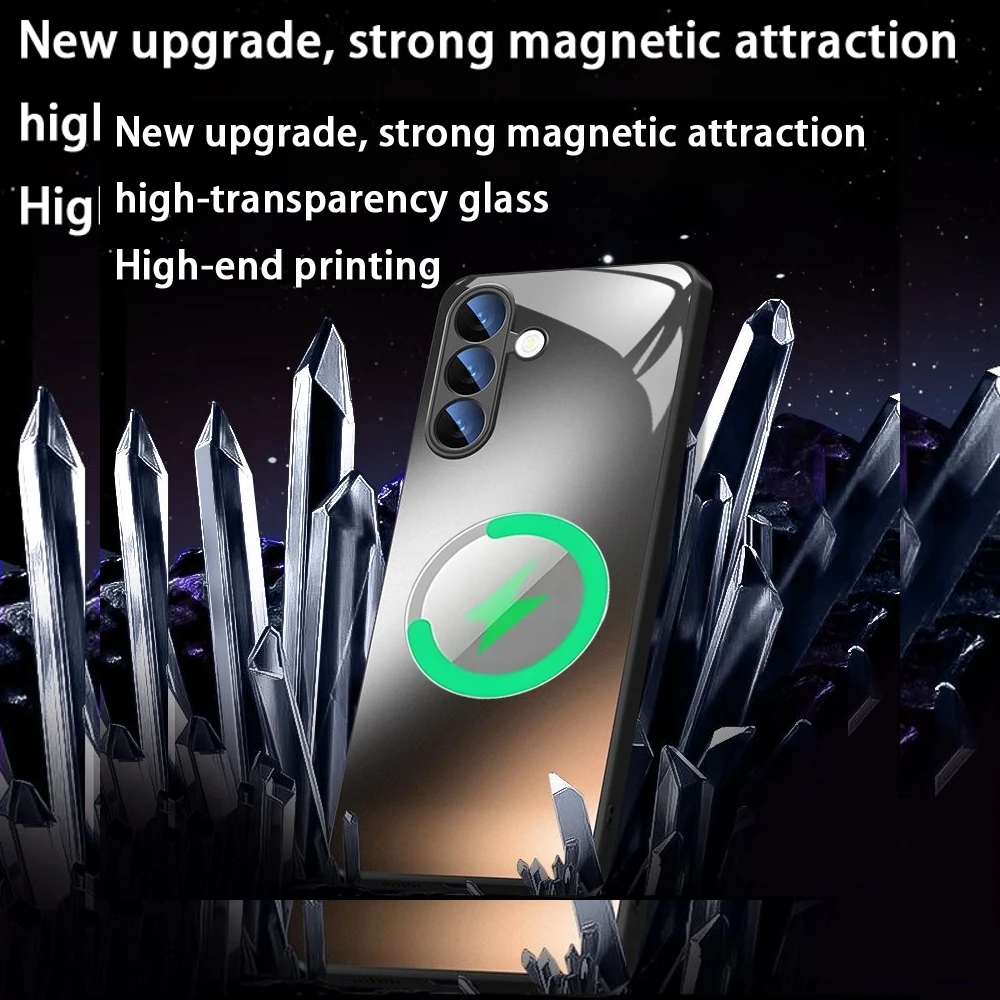 Чехол для телефона C-cypress hill для Samsung S26 S25 S24 S23 S22 S21 S20 Plus Ultra, стеклянный магнитный чехол (art.: 3920dbffb1c54) - 3920dbffb1c54