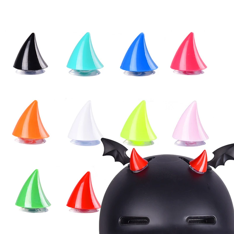 

Шлем мотоциклетный автомобильный с дьявольским Рогом, украшение на все лицо, автомобильный аксессуар, присоска для стайлинга автомобиля, 1 ...