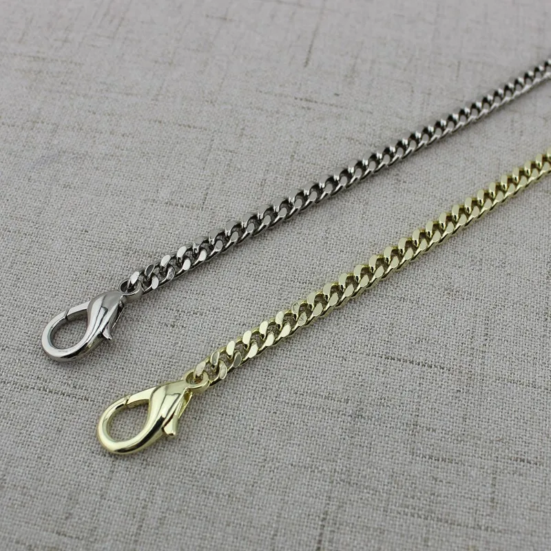 100cm 110cm 120cm 130cm 140cm 5mm DIY Bag Strap Thin Chain Wallet Handle Purse Metal Strap Chain Strap Replaced Bag Strap